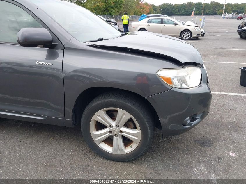 2008 Toyota Highlander Limited VIN: JTEES42A182080675 Lot: 40432747