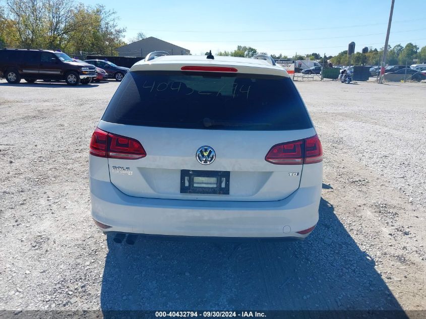 2015 Volkswagen Golf Sportwagen Tdi Se 4-Door VIN: 3VWCA7AU7FM515035 Lot: 40432794