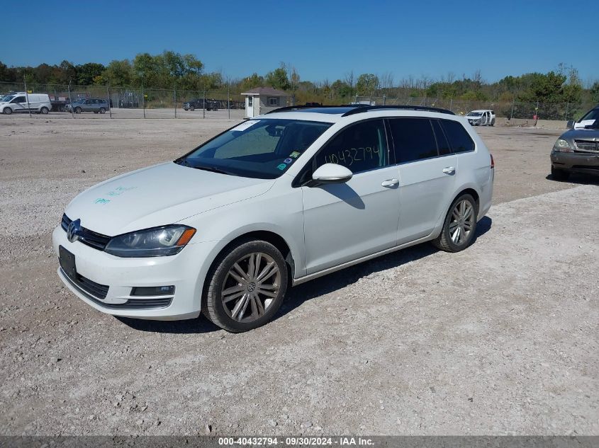 2015 VOLKSWAGEN GOLF SPORTWAGEN TDI SE 4-DOOR - 3VWCA7AU7FM515035