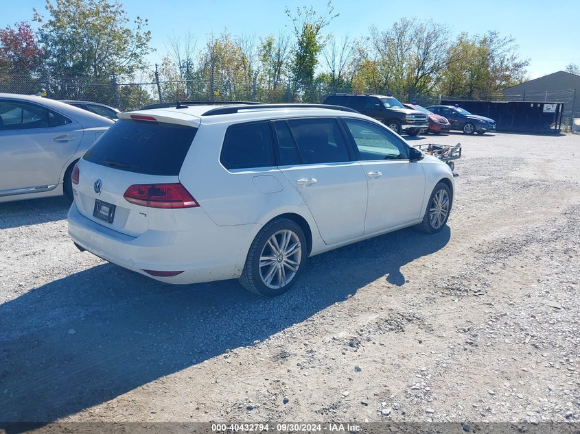 2015 VOLKSWAGEN GOLF SPORTWAGEN TDI SE 4-DOOR - 3VWCA7AU7FM515035