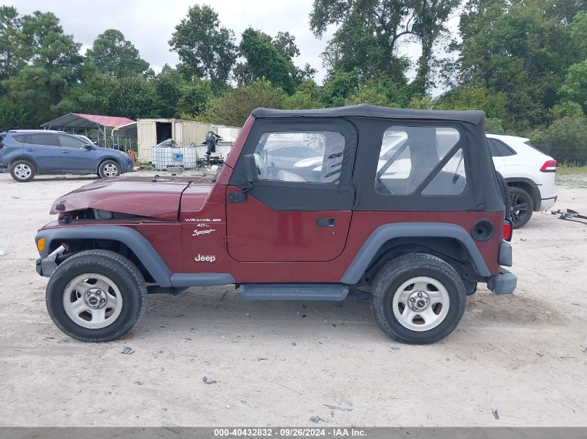 2001 Jeep Wrangler Sport VIN: 1J4FA49S81P337764 Lot: 40432832