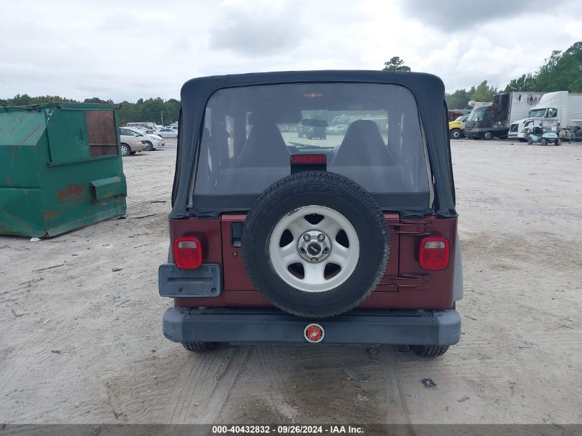 2001 Jeep Wrangler Sport VIN: 1J4FA49S81P337764 Lot: 40432832