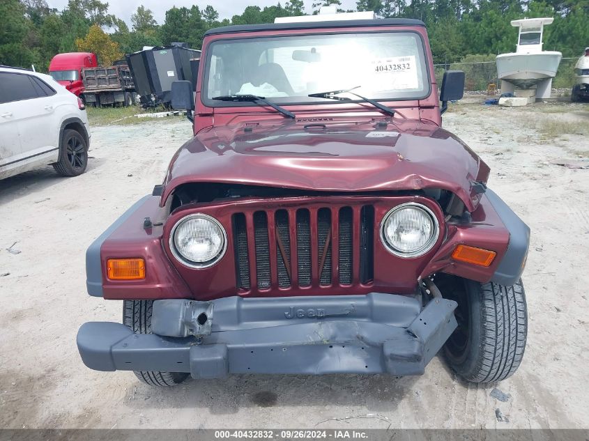 2001 Jeep Wrangler Sport VIN: 1J4FA49S81P337764 Lot: 40432832