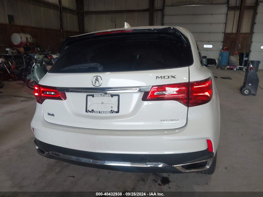 5FRYD4H52HB009597 2017 Acura Mdx Technology Package