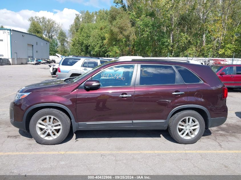 2014 Kia Sorento Lx VIN: 5XYKT3A64EG437358 Lot: 40432986