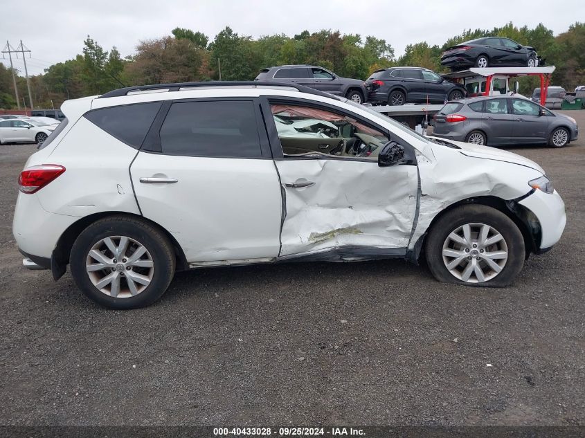 2012 Nissan Murano Sl VIN: JN8AZ1MWXCW235588 Lot: 40433028