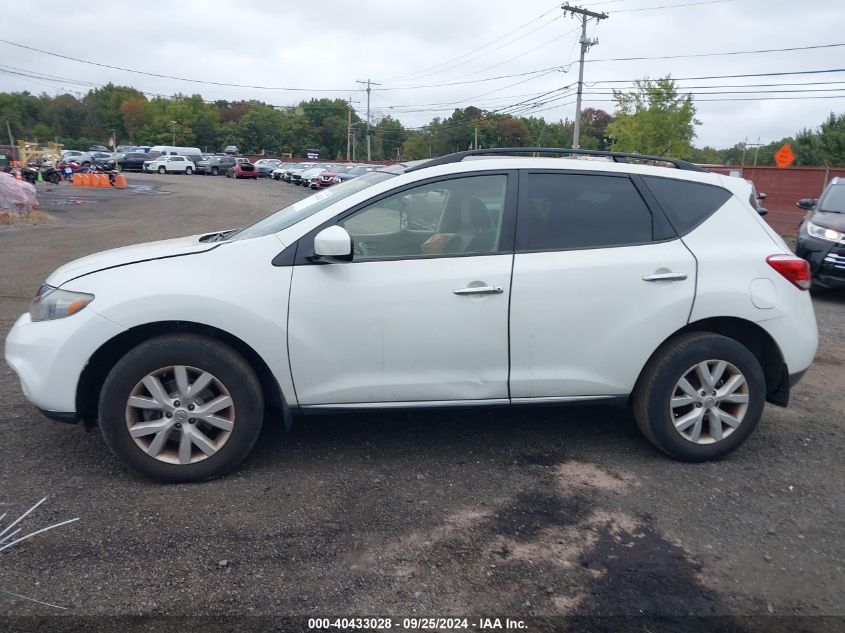 2012 Nissan Murano Sl VIN: JN8AZ1MWXCW235588 Lot: 40433028