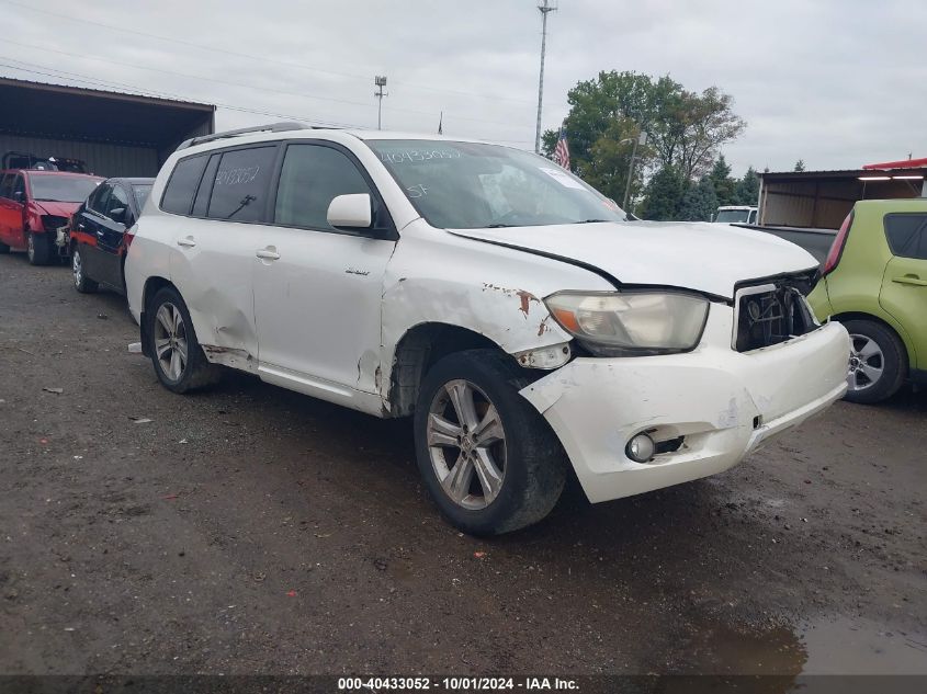 2009 Toyota Highlander Sport VIN: JTEES43A192125792 Lot: 40433052