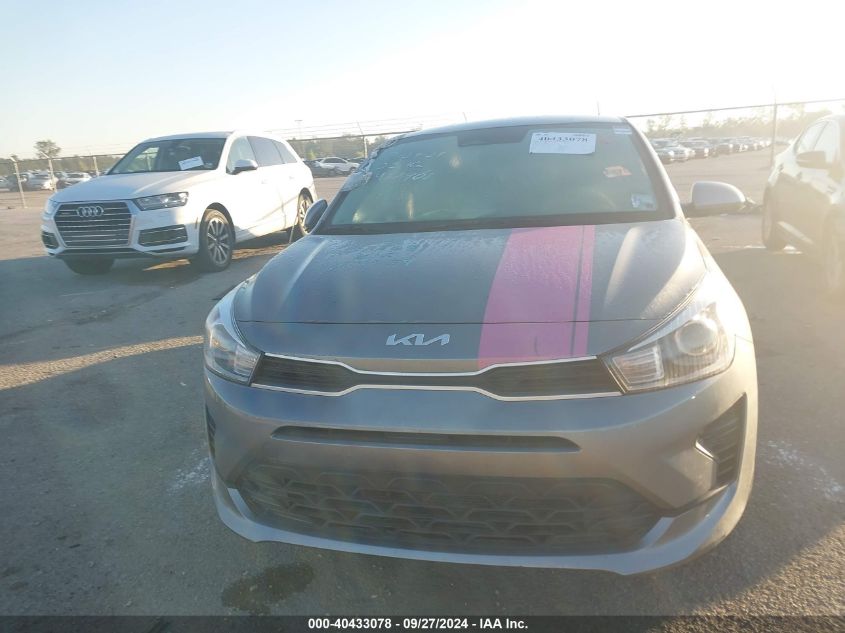 2022 Kia Rio S VIN: 3KPA24AD9NE437968 Lot: 40433078