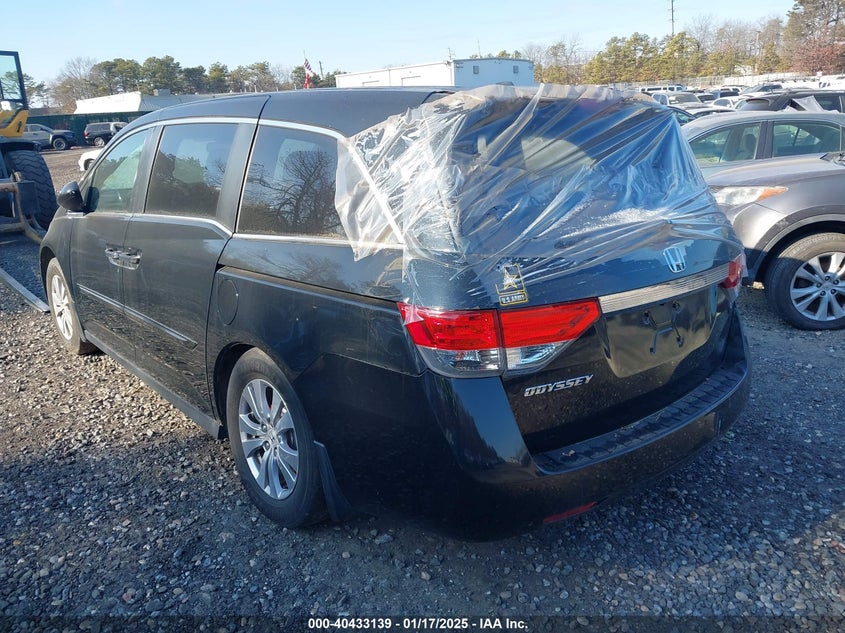 Vin: 5fnrl5h62eb072640, lot: 40921766, honda odyssey ex-l 20143