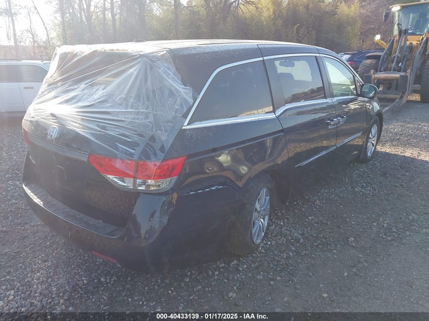 Vin: 5fnrl5h62eb072640, lot: 40921766, honda odyssey ex-l 20144