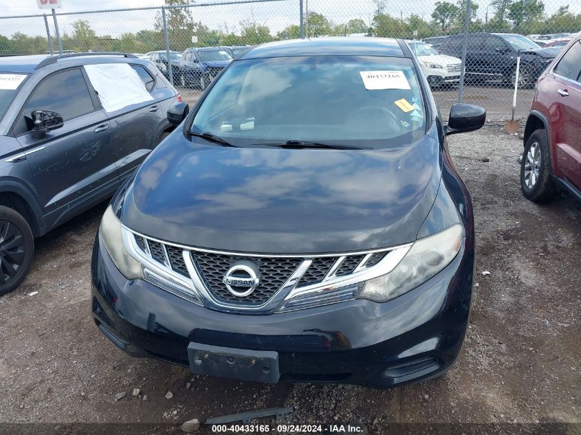 2012 Nissan Murano S VIN: JN8AZ1MW9CW233783 Lot: 40433165