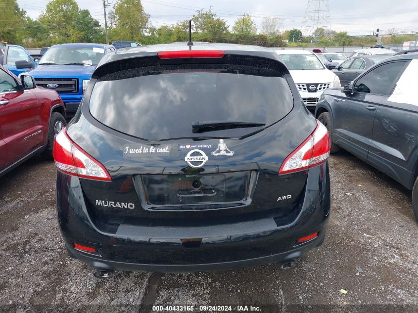 2012 Nissan Murano S VIN: JN8AZ1MW9CW233783 Lot: 40433165