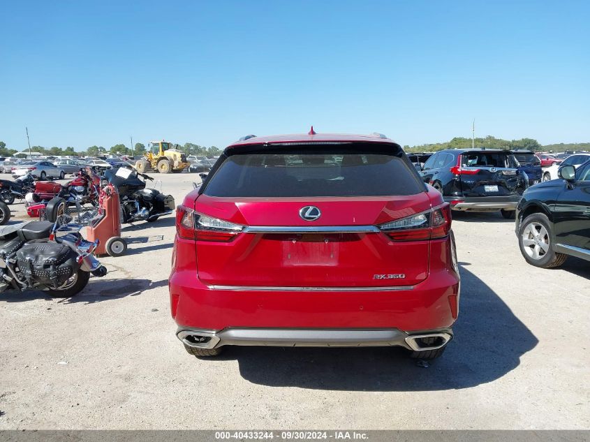 2016 Lexus Rx 350 VIN: 2T2ZZMCA5GC001102 Lot: 40433244