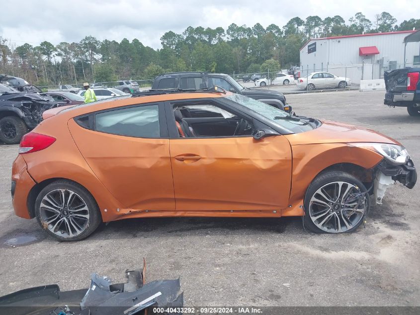 2016 Hyundai Veloster Turbo VIN: KMHTC6AE8GU301745 Lot: 40433292