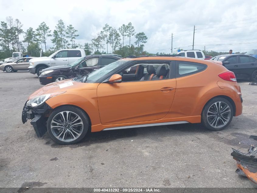 2016 Hyundai Veloster Turbo VIN: KMHTC6AE8GU301745 Lot: 40433292