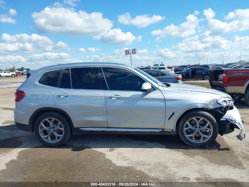 2020 BMW X3 Sdrive30I VIN: 5UXTY3C01L9B70596 Lot: 40433316