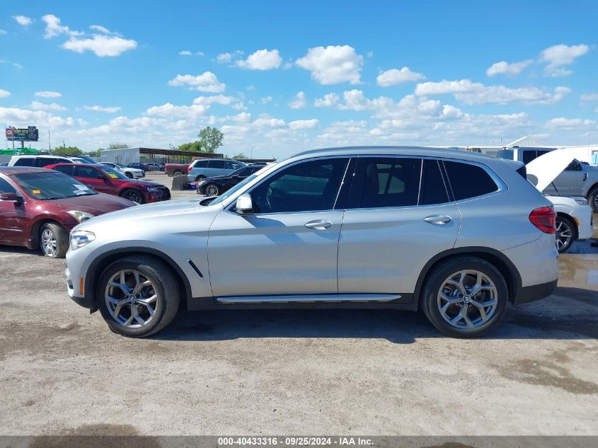 2020 BMW X3 Sdrive30I VIN: 5UXTY3C01L9B70596 Lot: 40433316