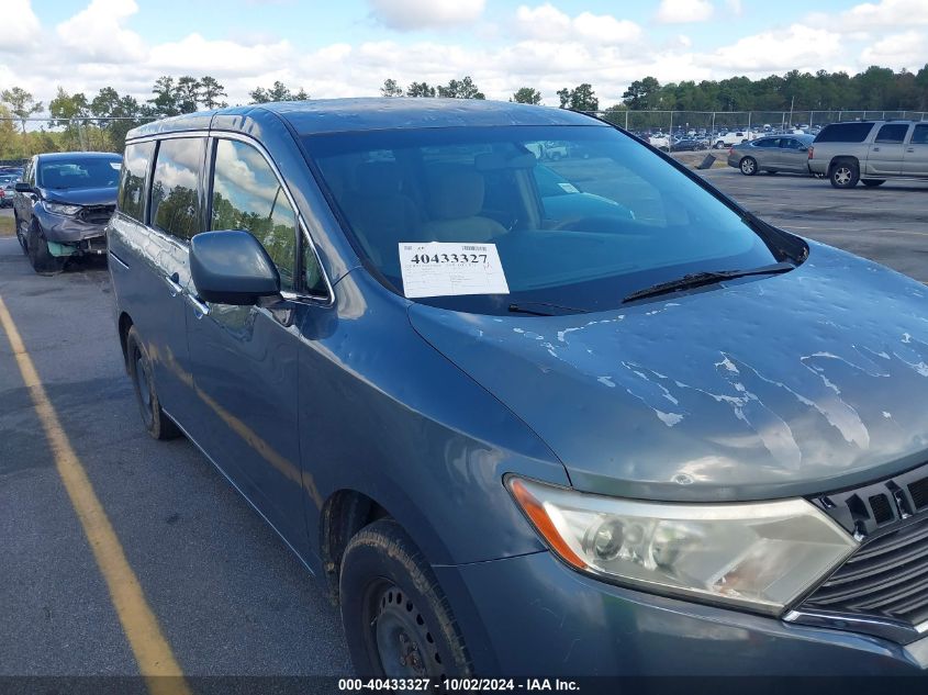 2011 Nissan Quest S VIN: JN8AE2KPXB9011263 Lot: 40433327