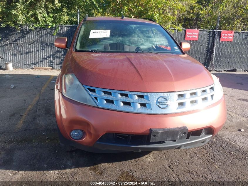 2003 Nissan Murano Sl VIN: JN8AG08T33W115416 Lot: 40433342