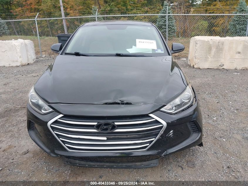 VIN KMHD74LF1HU321193 2017 HYUNDAI ELANTRA SE