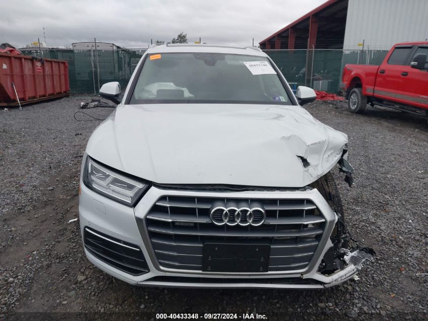 2019 Audi Q5 45 Premium VIN: WA1BNAFY6K2037827 Lot: 40433348