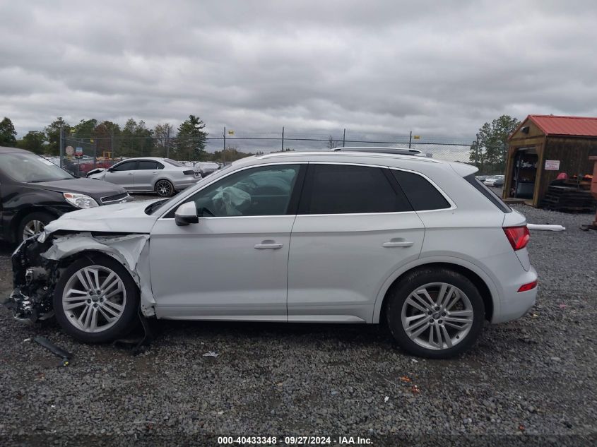 2019 Audi Q5 45 Premium VIN: WA1BNAFY6K2037827 Lot: 40433348