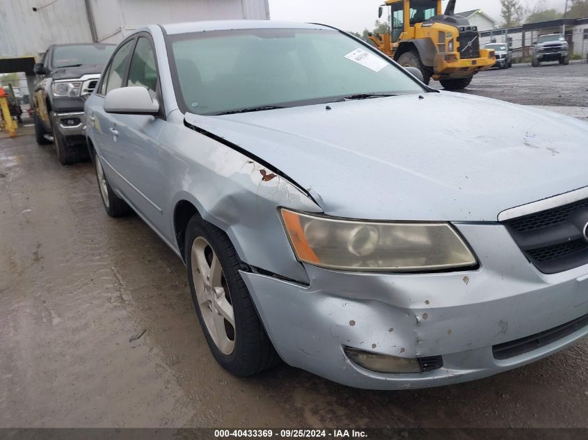 5NPEU46F17H296012 2007 Hyundai Sonata Limited/Se V6