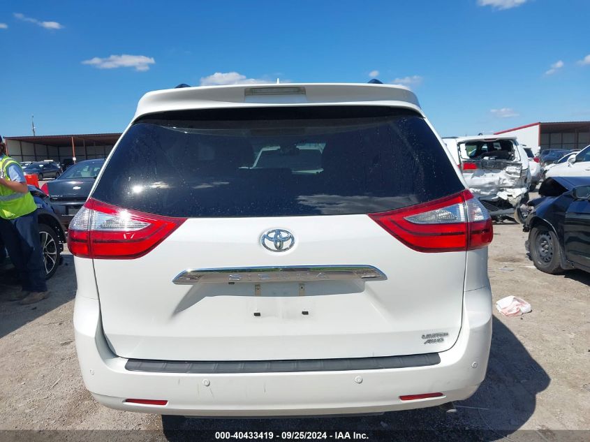 2017 Toyota Sienna Limited 7 Passenger VIN: 5TDDZ3DC5HS185832 Lot: 40433419