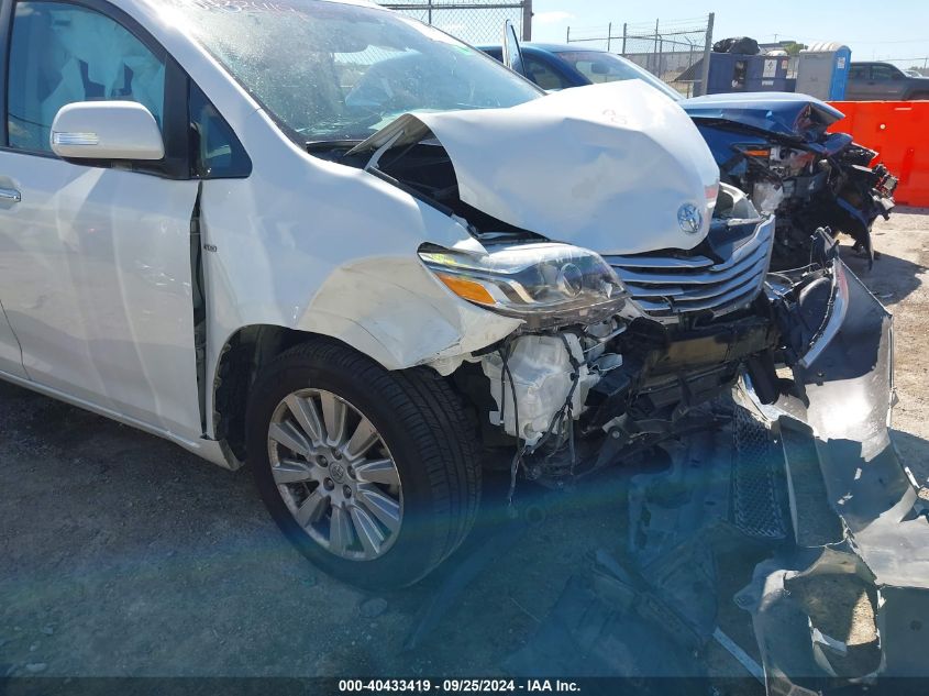 2017 Toyota Sienna Limited 7 Passenger VIN: 5TDDZ3DC5HS185832 Lot: 40433419