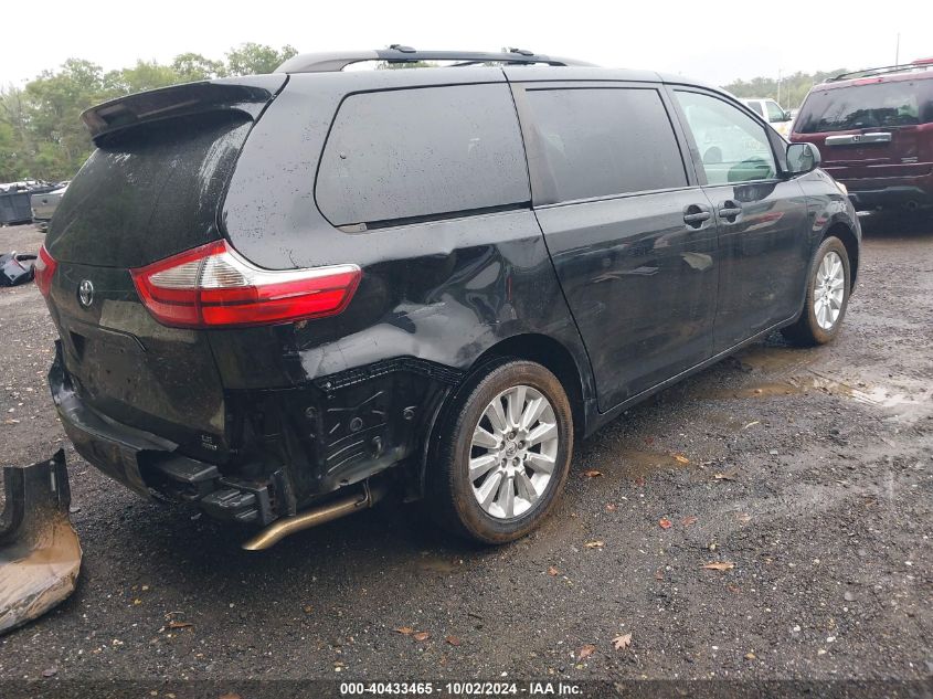 VIN 1HGCR2F38EA233742 2015 TOYOTA SIENNA no.4