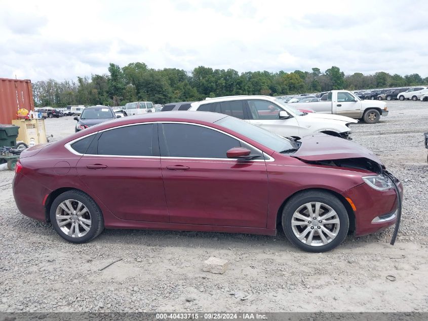 2015 Chrysler 200 Limited VIN: 1C3CCCAB3FN699114 Lot: 40433715