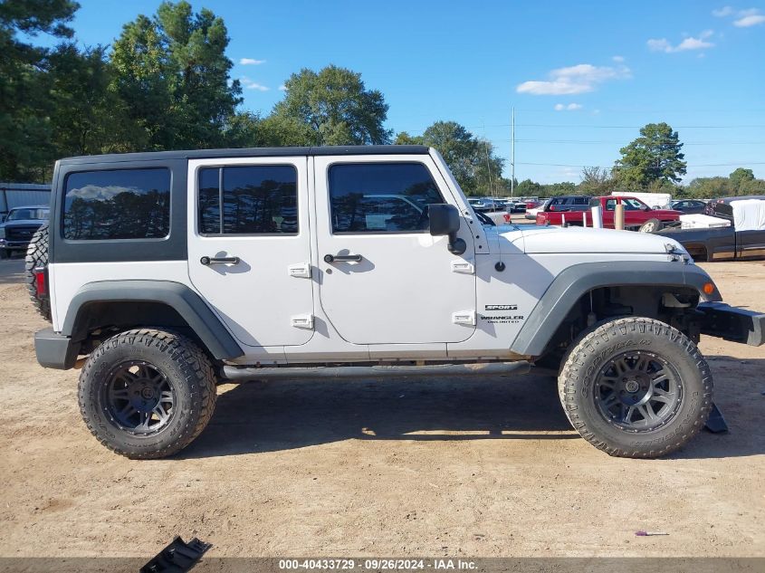 2014 Jeep Wrangler Unlimited Sport VIN: 1C4HJWDG7EL134584 Lot: 40433729