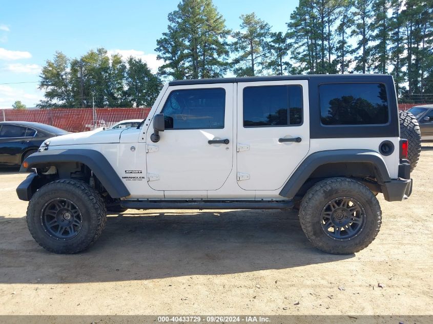 2014 Jeep Wrangler Unlimited Sport VIN: 1C4HJWDG7EL134584 Lot: 40433729