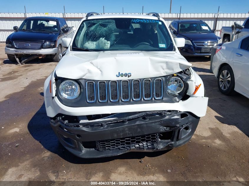 2018 Jeep Renegade Latitude Fwd VIN: ZACCJABB5JPH74383 Lot: 40433754