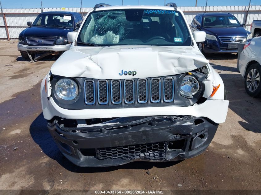 2018 Jeep Renegade Latitude Fwd VIN: ZACCJABB5JPH74383 Lot: 40433754