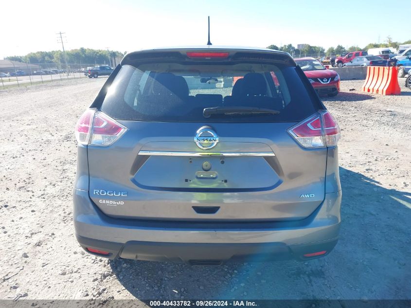 2015 Nissan Rogue S/Sl/Sv VIN: KNMAT2MV6FP579721 Lot: 40433782