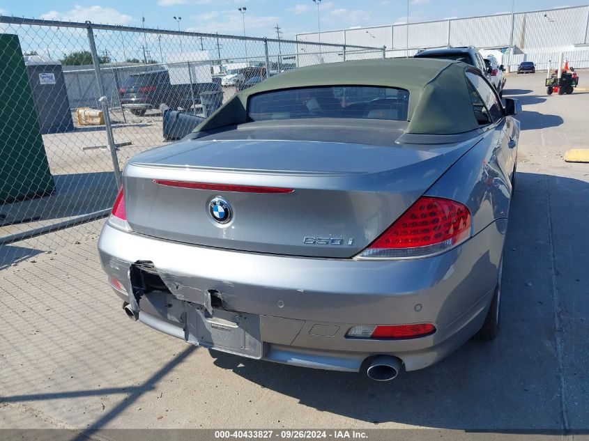 2007 BMW 650I VIN: WBAEK13587CN83095 Lot: 40433827