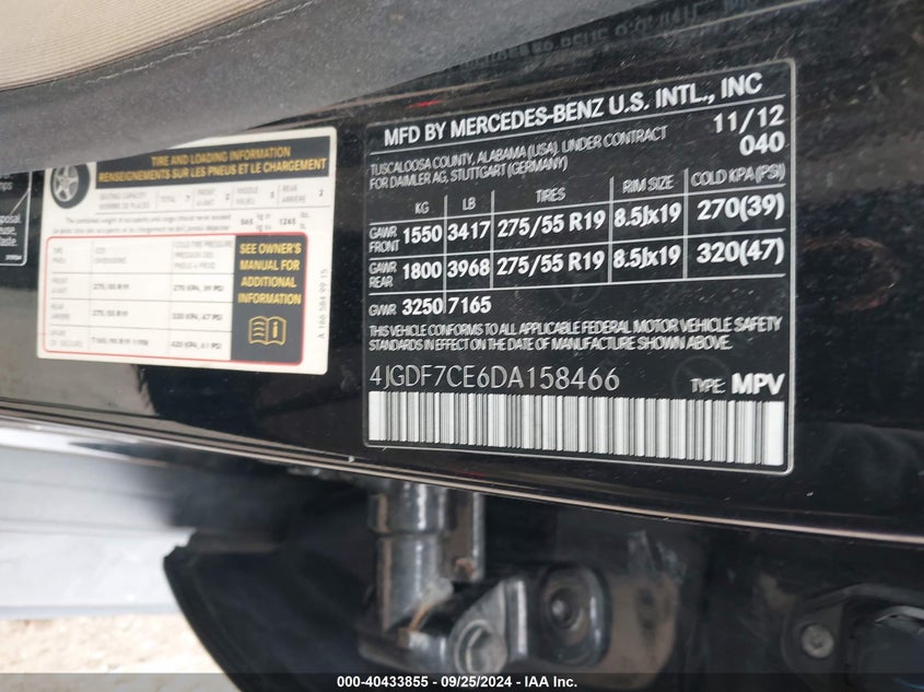 2013 MERCEDES-BENZ GL 450 4MATIC - 4JGDF7CE6DA158466