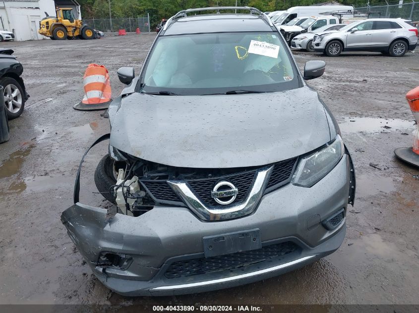 2015 Nissan Rogue S/Sl/Sv VIN: KNMAT2MV7FP500394 Lot: 40433890