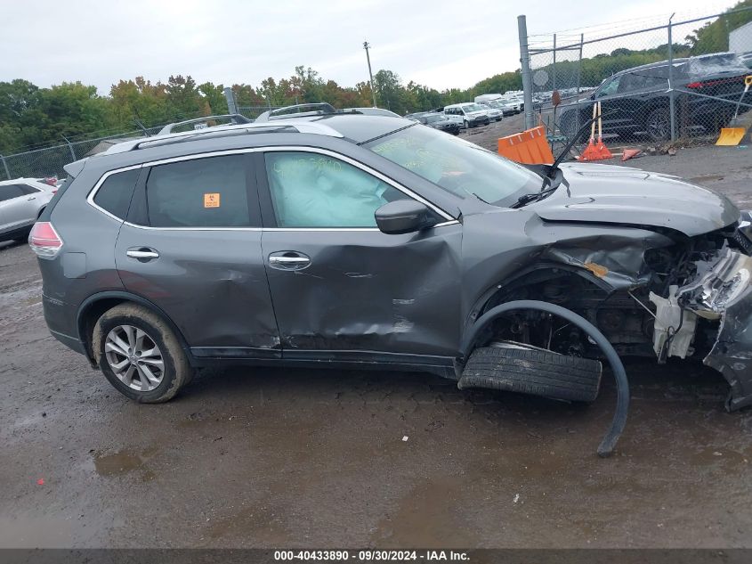 2015 Nissan Rogue S/Sl/Sv VIN: KNMAT2MV7FP500394 Lot: 40433890