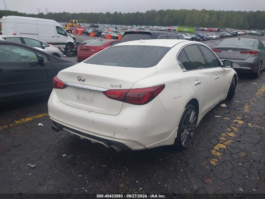 VIN JN1FV7AP2JM460144 2018 Infiniti Q50, 3.0T Red S... no.4