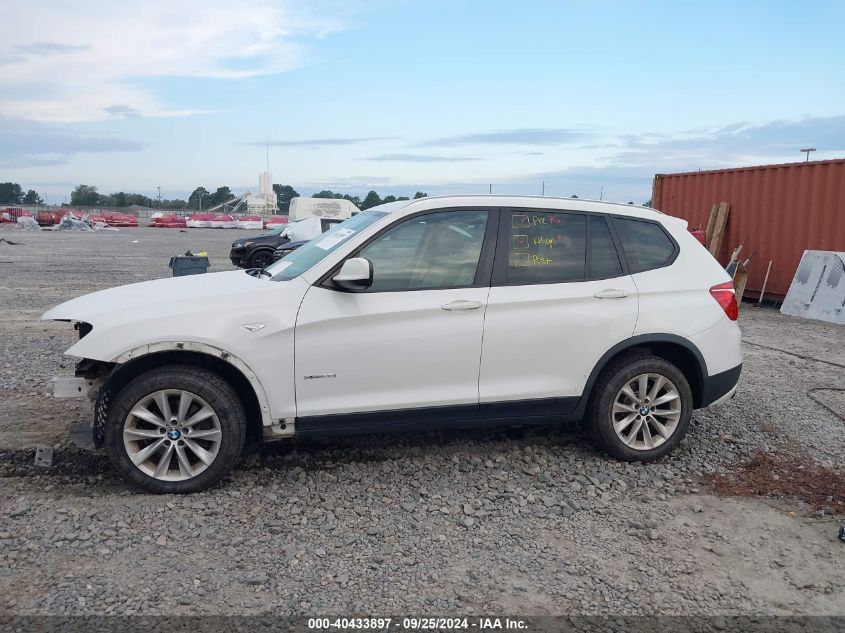 2013 BMW X3 xDrive28I VIN: 5UXWX9C50D0A26543 Lot: 40433897