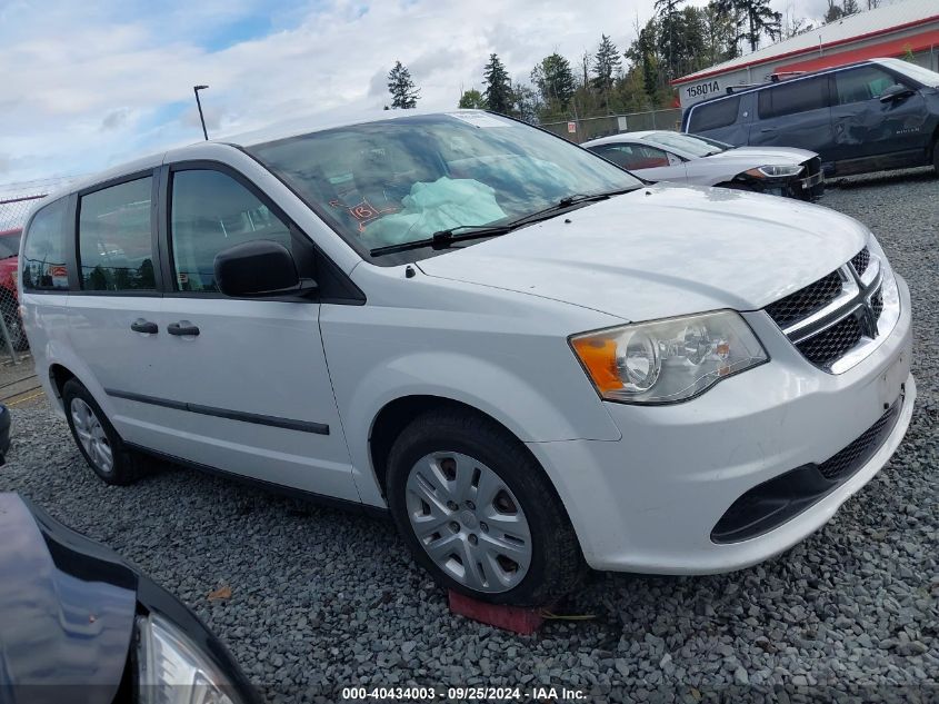 2014 Dodge Grand Caravan American Value Pkg VIN: 2C4RDGBG3ER162460 Lot: 40434003