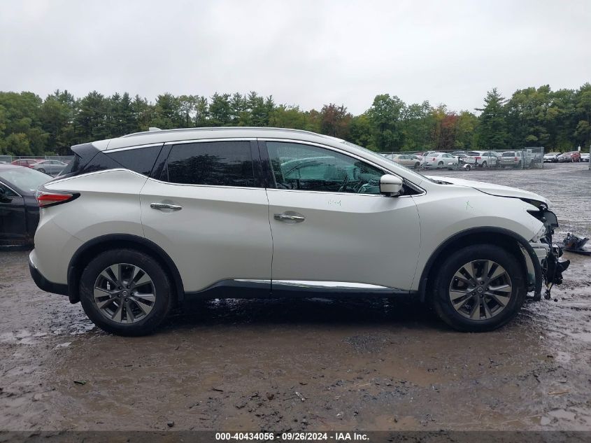 2018 Nissan Murano Sl VIN: 5N1AZ2MH6JN164388 Lot: 40434056