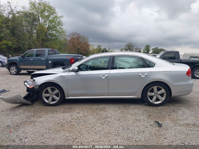 2013 Volkswagen Passat 2.5L Se VIN: 1VWBP7A3XDC114336 Lot: 40434177