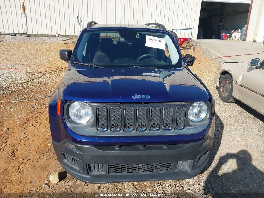 2016 Jeep Renegade Sport VIN: ZACCJBAT1GPE42658 Lot: 40434184