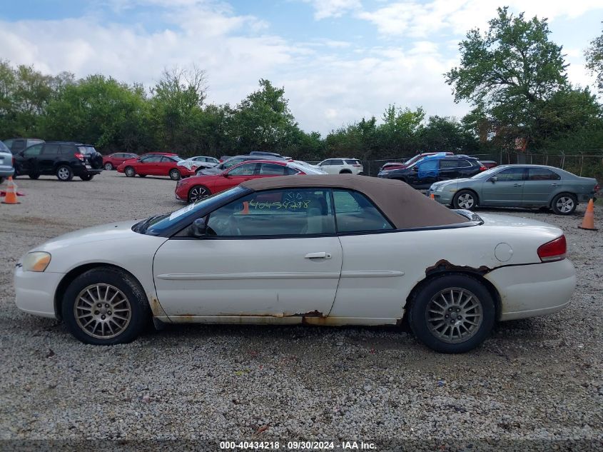 2004 Chrysler Sebring Lxi VIN: 1C3EL55R54N373341 Lot: 40434218