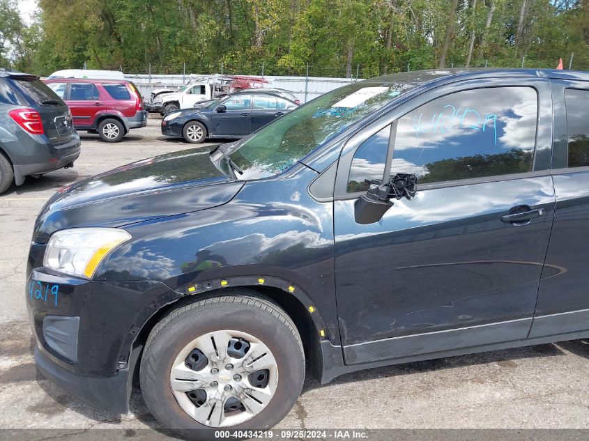 2016 Chevrolet Trax 1Ls VIN: KL7CJKSB7GB571405 Lot: 40434219