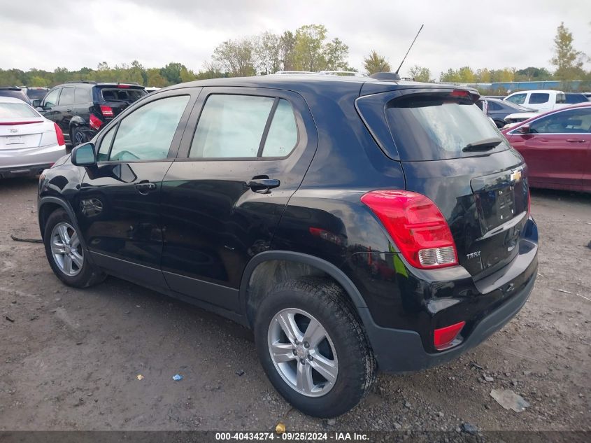 2020 Chevrolet Trax Fwd Ls VIN: 3GNCJKSBXLL107690 Lot: 40434274